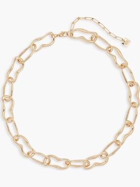 Nordstrom Open Edit Elegant Gold Paperclip Style Link Necklace for Women